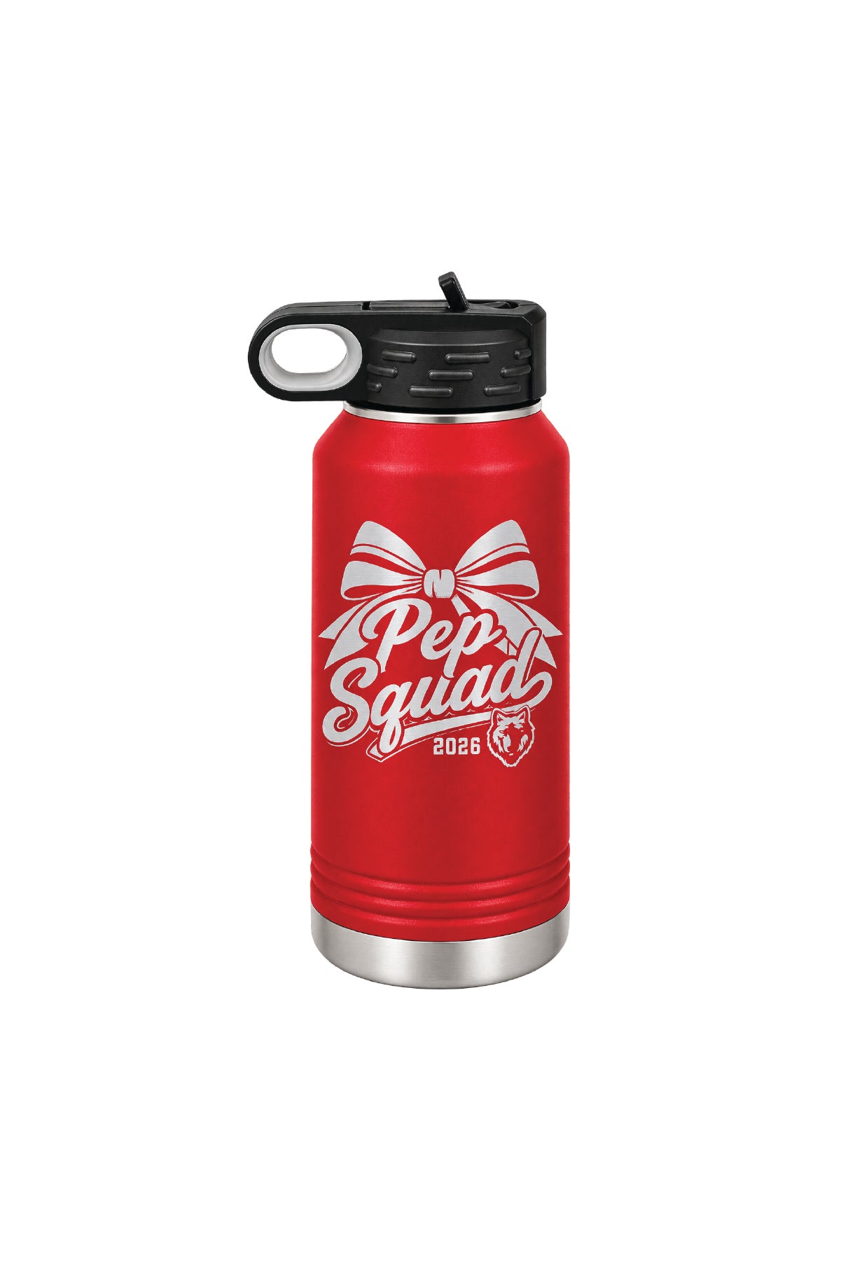 King High School 32 oz. Polar Camel Water Bottle /Boot Fixture - RED