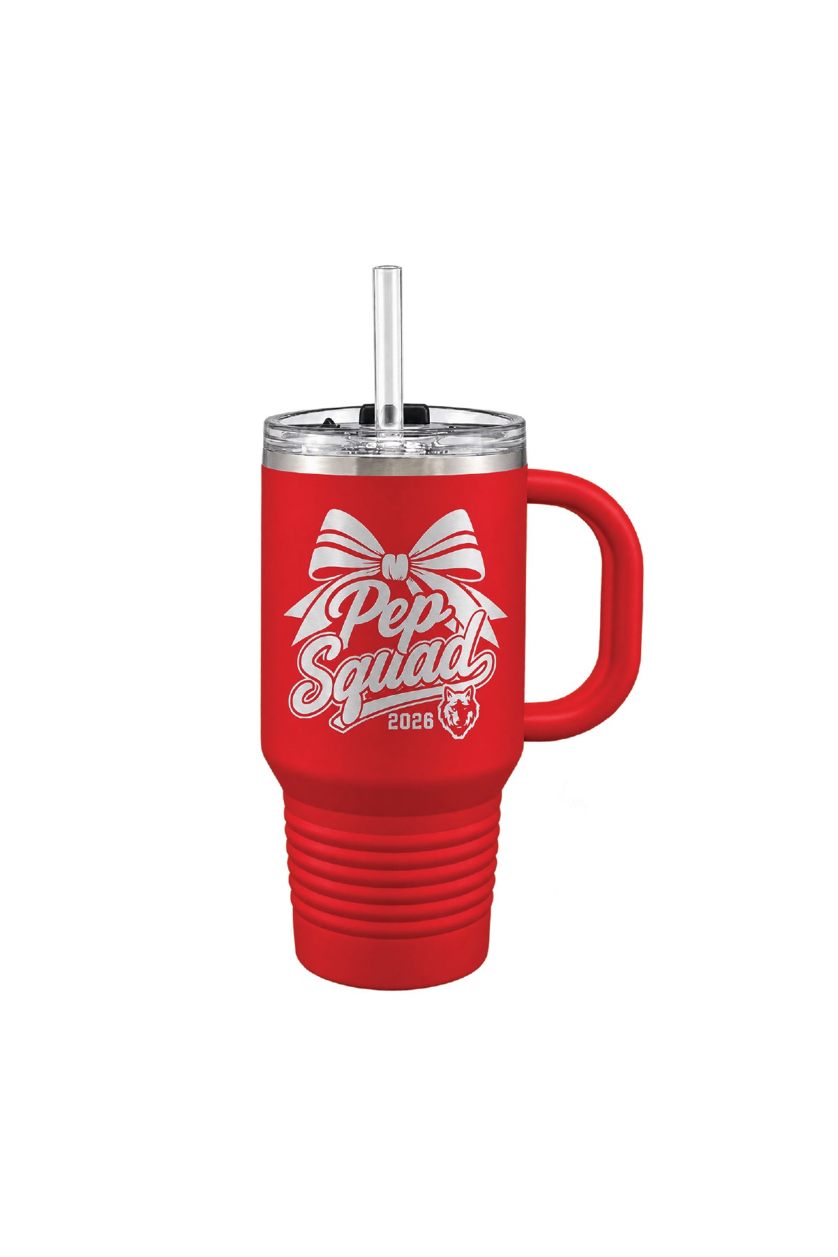 King High School 32 oz. Polar Camel Travel Mug Red