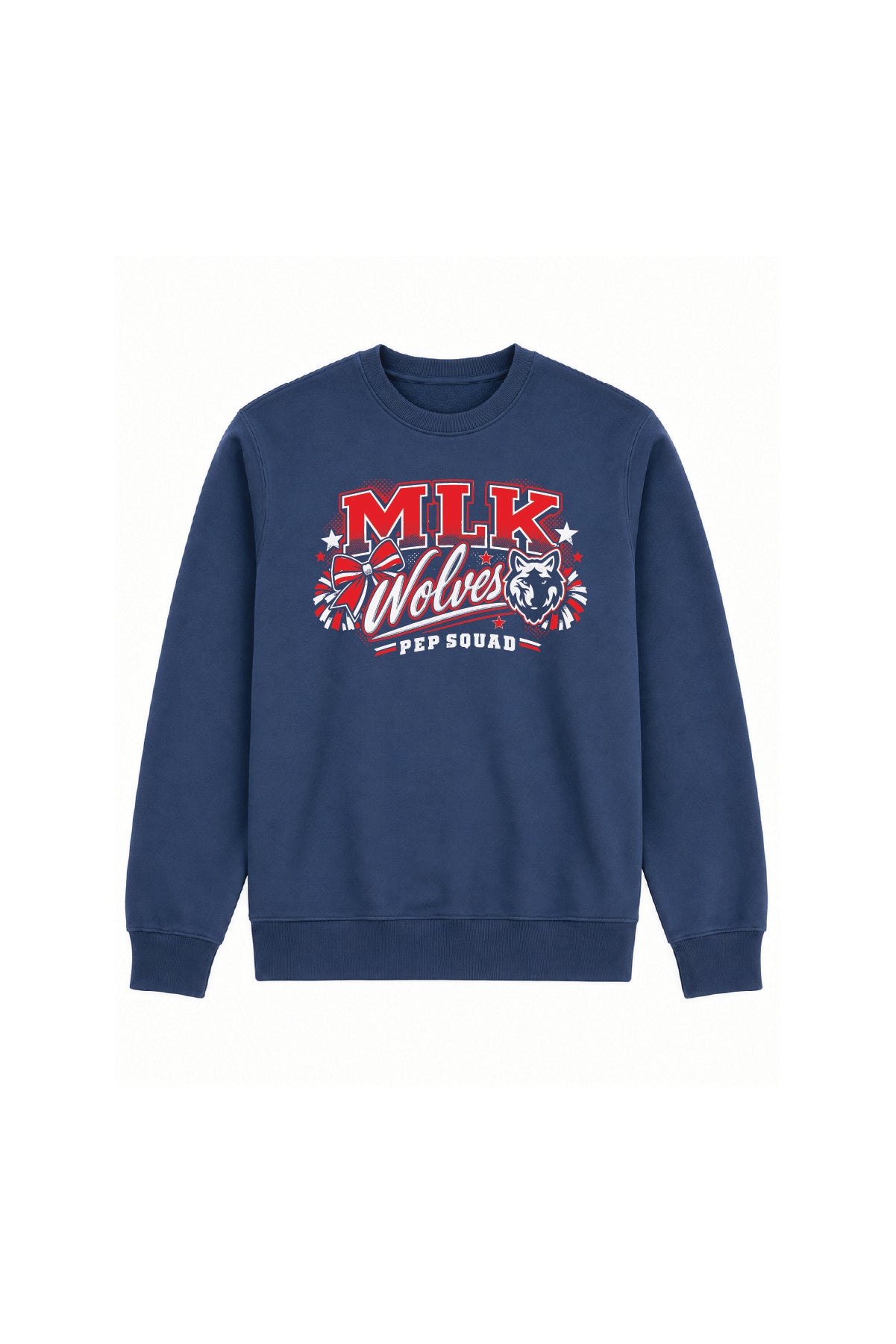 King High School MLK Wolves Navy Pullover