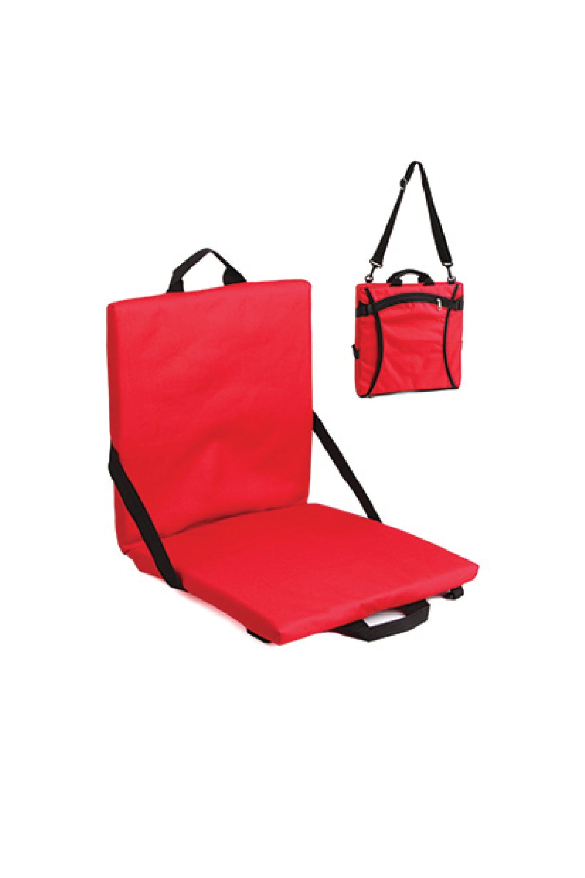 The Liberty Bags FT006 Folding Stadium Seat Red
