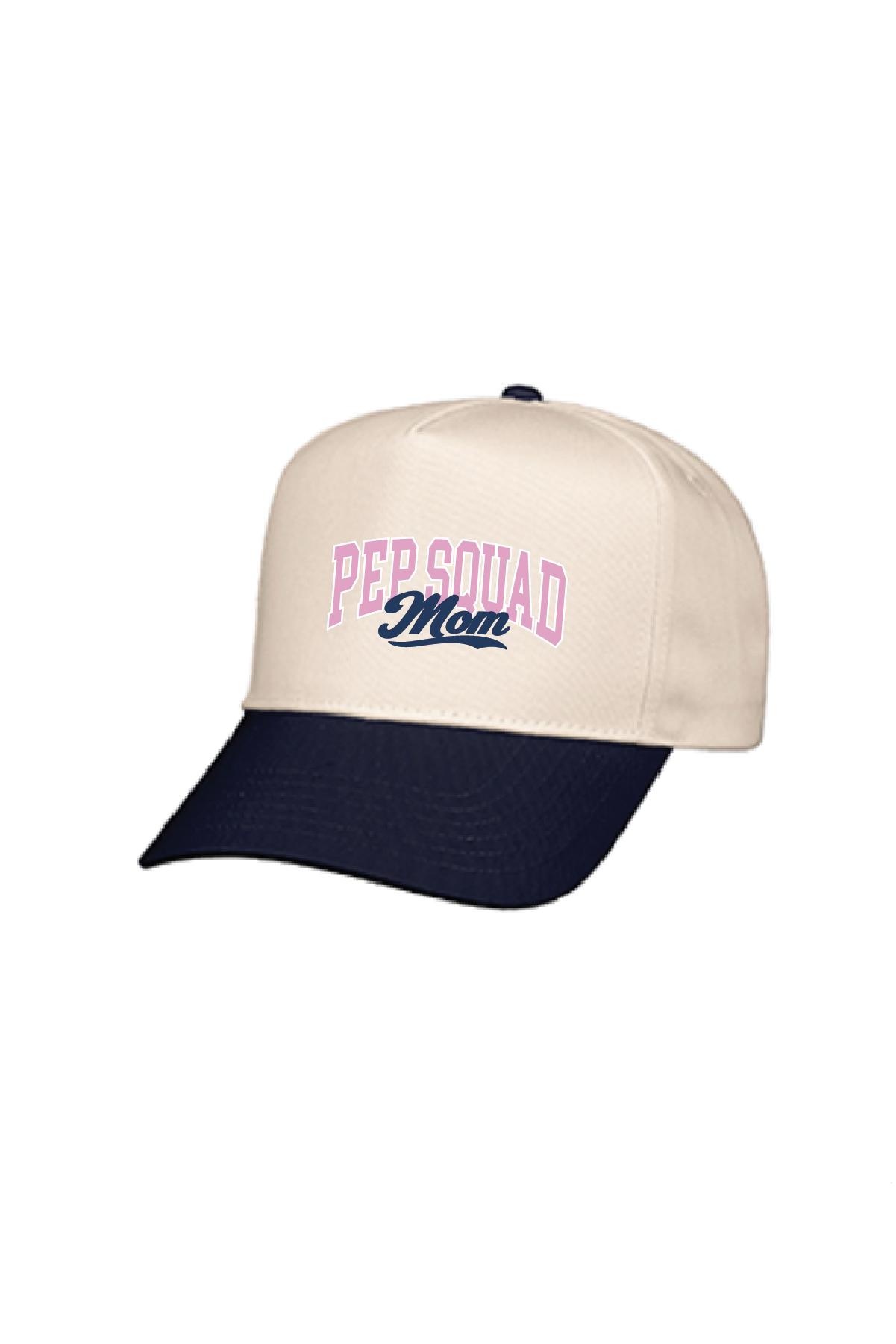Valucap 8869 Five-Panel Stadium Mom Hat - Pink and Navy